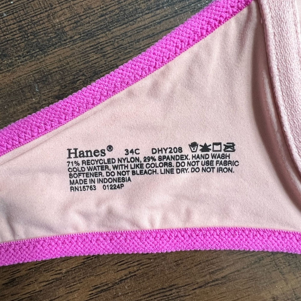 Pink & Peach No Padding Bra - Picture 3 of 6